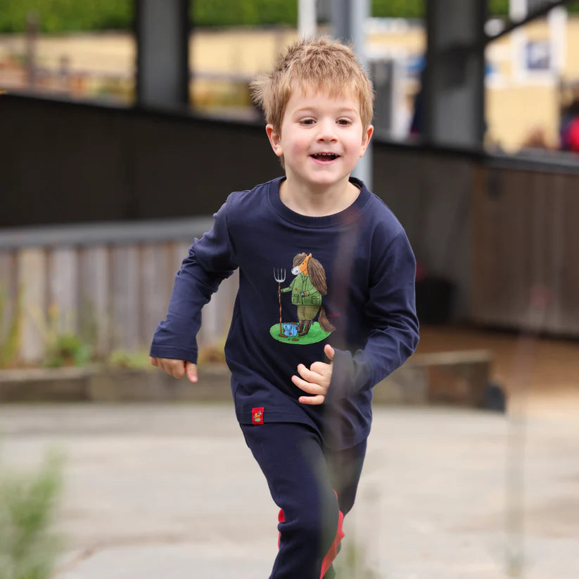 Winnie & Me Long Sleeve Top Navy