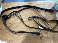Load image into Gallery viewer, Black country breastplate &amp; martingale brown full × 1
