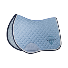 Load image into Gallery viewer, Winderen Saddle Pad Jumping Sky Blue/Navy
