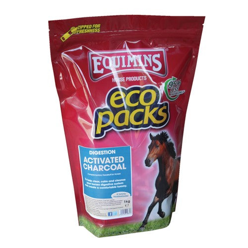 Equimins Activated Charcoal 1kg Eco Pack