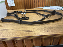 Load image into Gallery viewer, Black country breastplate &amp; martingale brown full × 1
