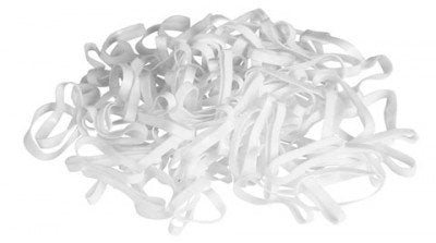 Smart Grooming Super Stretchy Silicone Plaiting Bands White