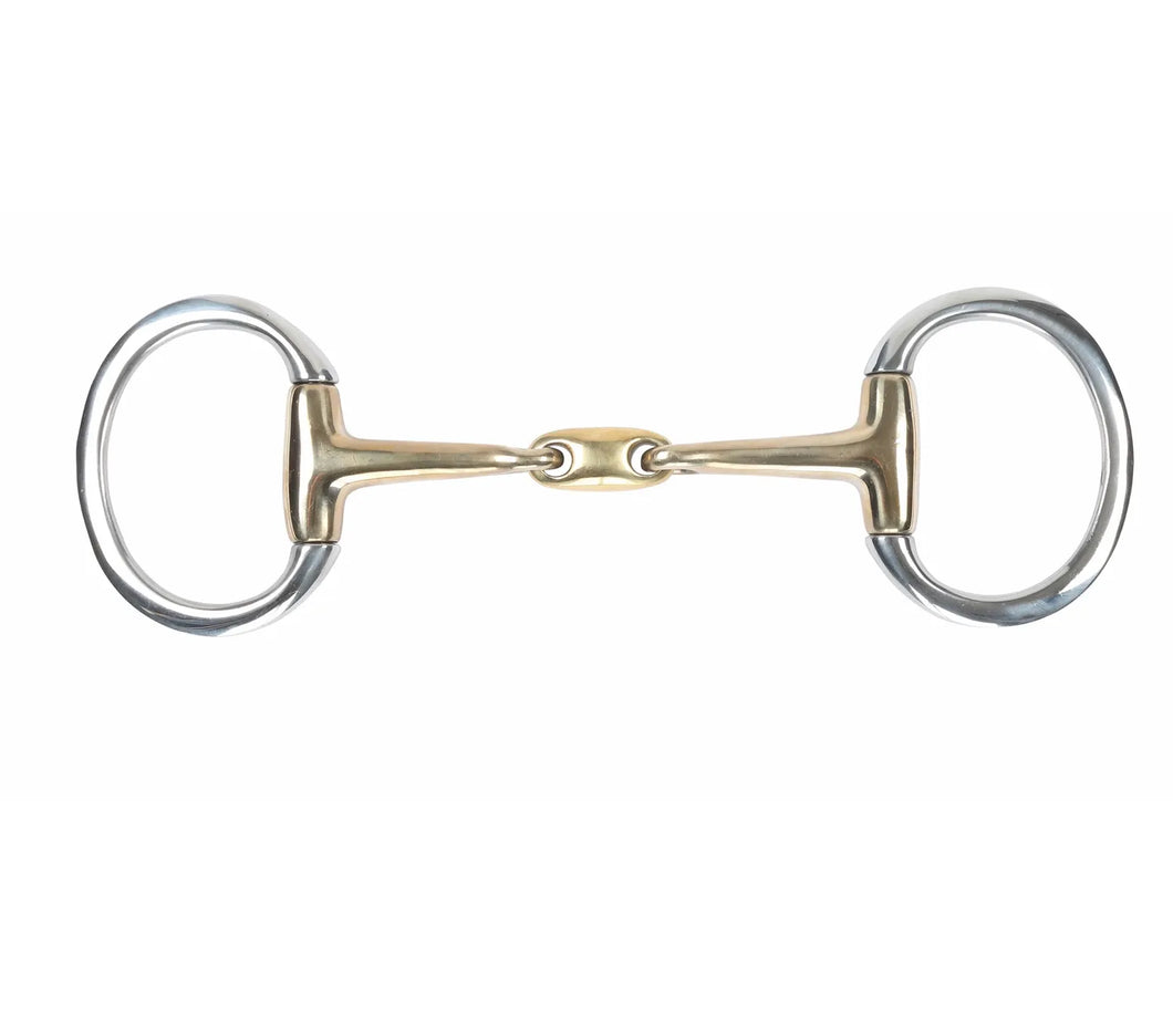 Shires Brass Alloy Flat Ring Lozenge Eggbutt