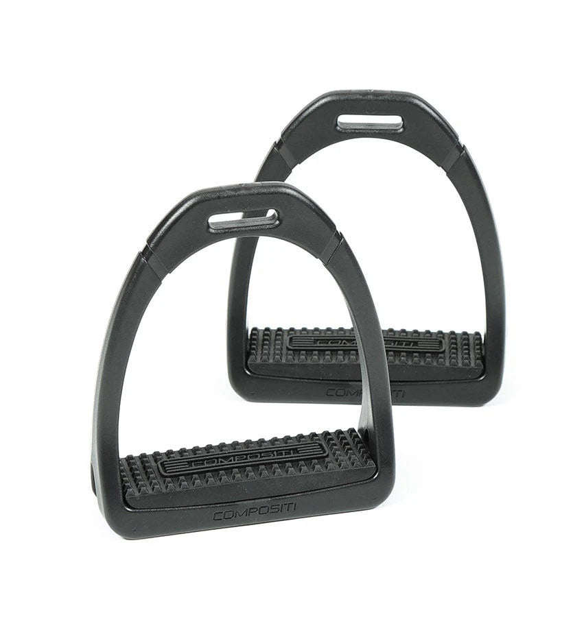 Compositi Premium Profile Stirrups Black Adult