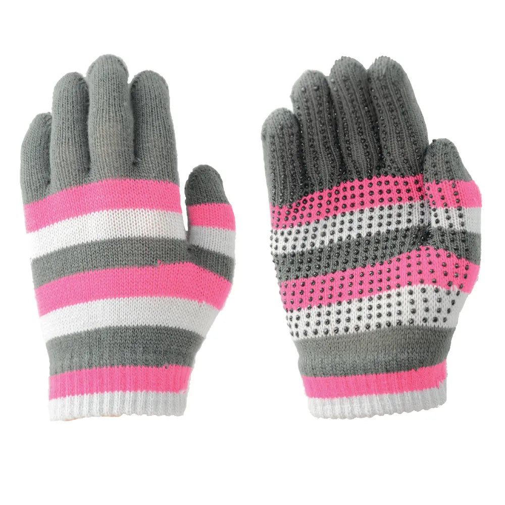 Hy Equestrian Magic Striped Gloves