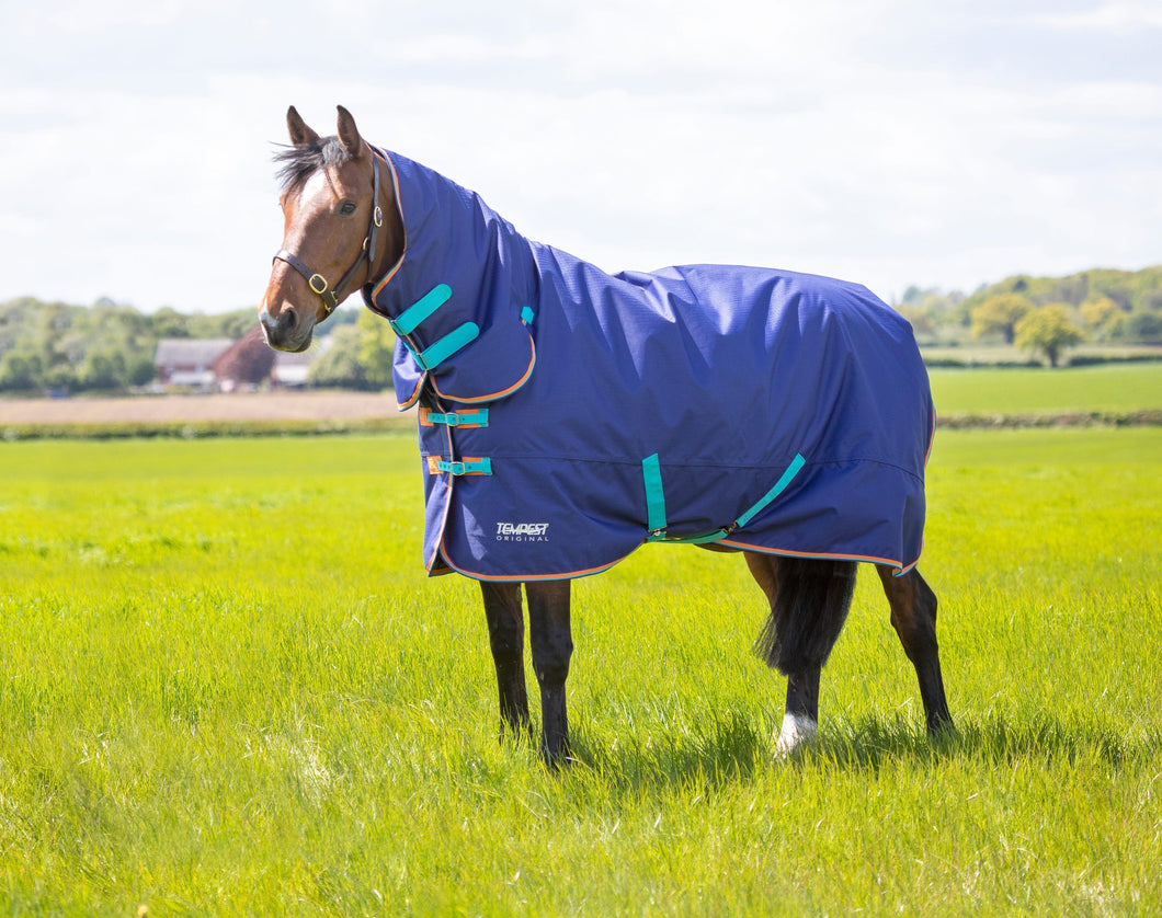 Shires Tempest Original 100 Turnout Combo Rug Navy Blue