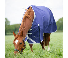 Load image into Gallery viewer, Shires Highlander Original Lite Turnout Rug Navy
