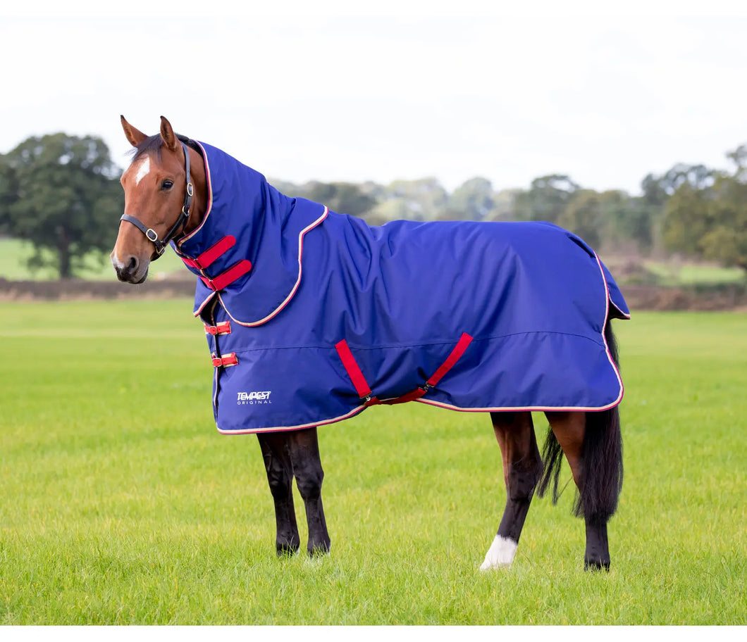 Shires Tempest Original 100 Turnout Rug & Neck Set Navy