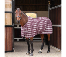 Load image into Gallery viewer, Shires Tempest Original Stable Sheet Maroon Check
