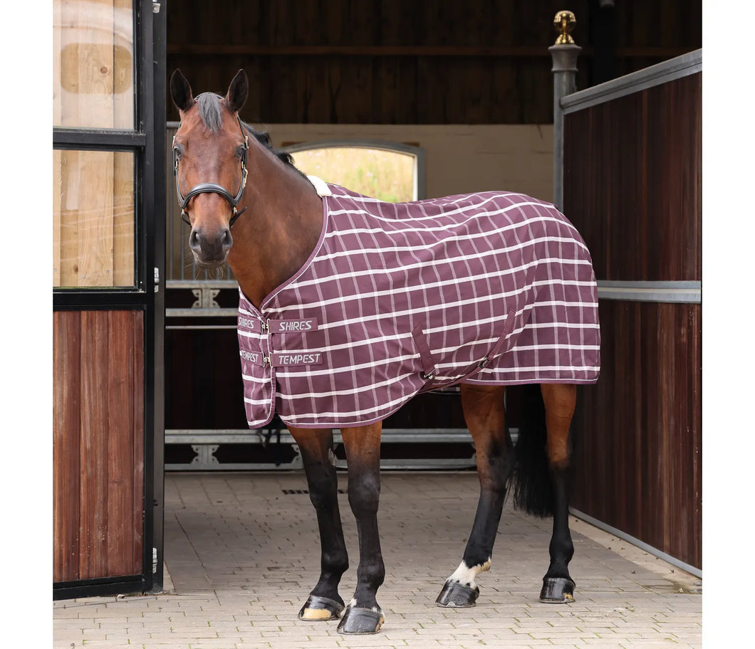 Shires Tempest Original Stable Sheet Maroon Check