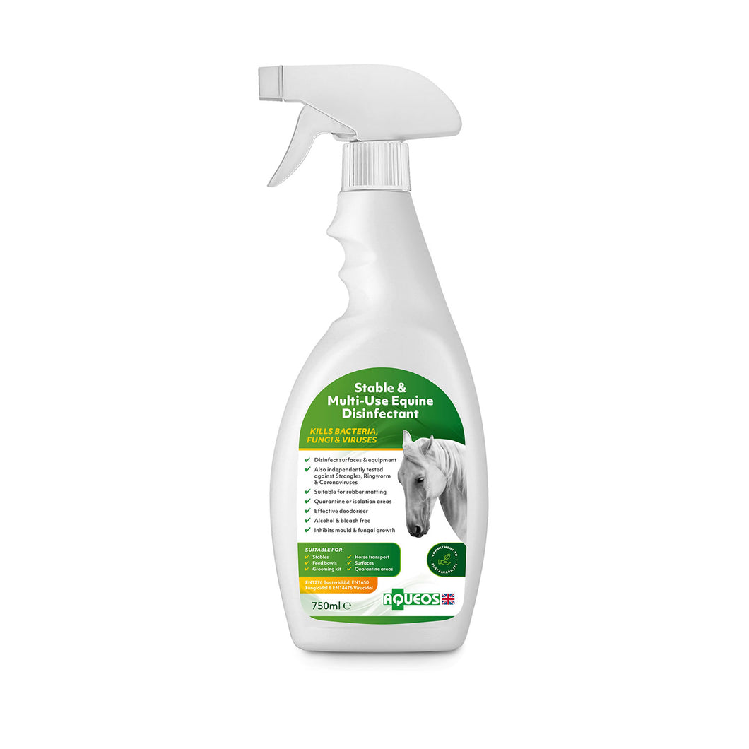 Aqueos Stable & Multi-Use Equine Disinfectant 750ml Spray