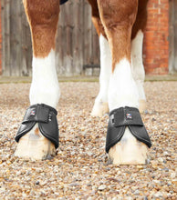 Load image into Gallery viewer, Premier Equine Carbon Tech Kevlar No-Turn Over Reach Boots Black
