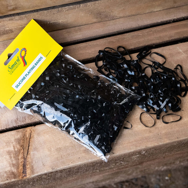Smart Grooming Super Stretchy Silicone Plaiting Bands Black