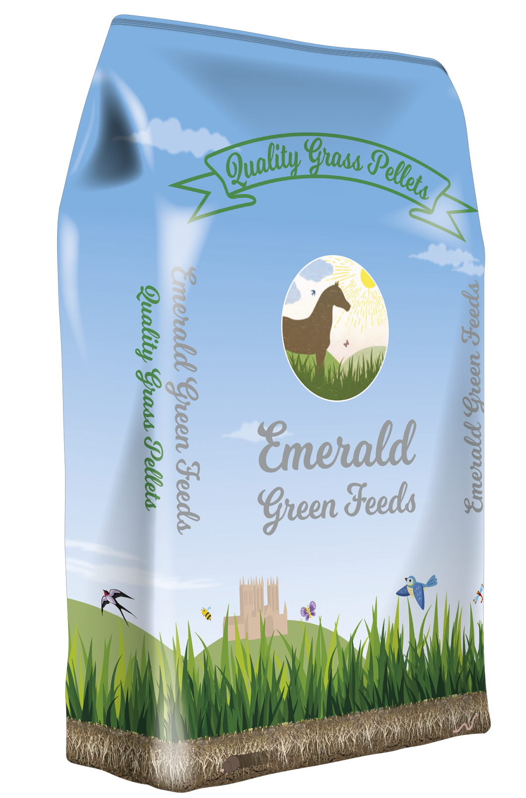 Emerald Green Feeds Grass Pellets