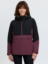 Load image into Gallery viewer, LeMieux Phoebe Half Zip Waterproof Anorak Black/Bramble
