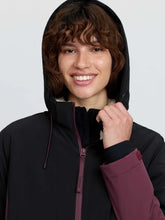 Load image into Gallery viewer, LeMieux Phoebe Half Zip Waterproof Anorak Black/Bramble
