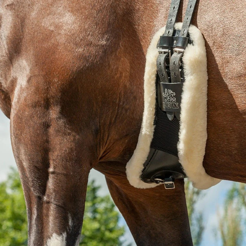 LeMieux Lambskin Dressage Girth Sleeve - Fairfax/Performance Natural