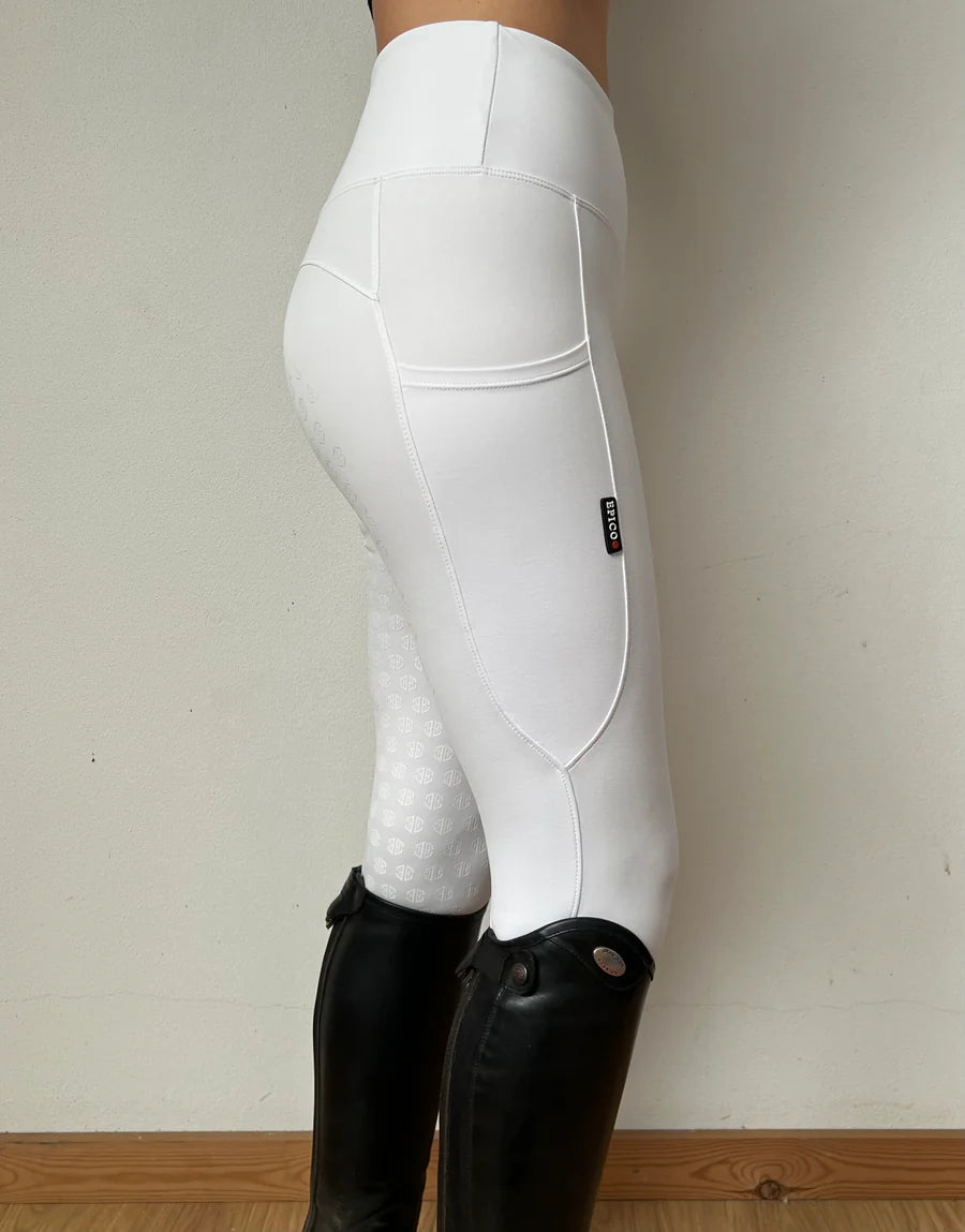 Epico Equestrian Riding Tights White