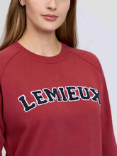 Load image into Gallery viewer, LeMieux Vida Varsity Crew Neck Sweat Russet
