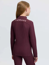 Load image into Gallery viewer, LeMieux Young Rider Raye Ribbed Base Layer Bramble
