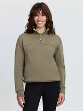 Load image into Gallery viewer, Scarlet Quarter Zip Sweat Willow Green
