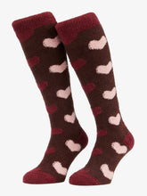 Load image into Gallery viewer, LeMieux Heart Fluffies Socks Bramble

