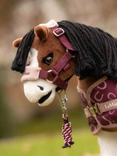 Load image into Gallery viewer, LeMieux Toy Pony Vogue Headcollar &amp; Leadrope blackberry
