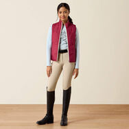 Load image into Gallery viewer, Ariat Youth Bella Reversible Insulated Gilet - Vanilla Ice Horsin’ around
