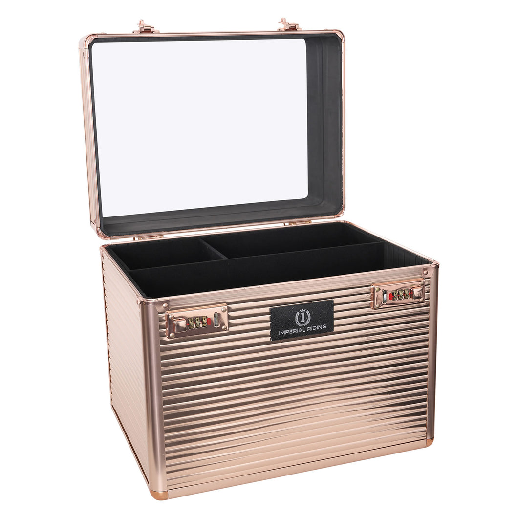 Imperial Riding Grooming Box Shiny Classic Rose Gold