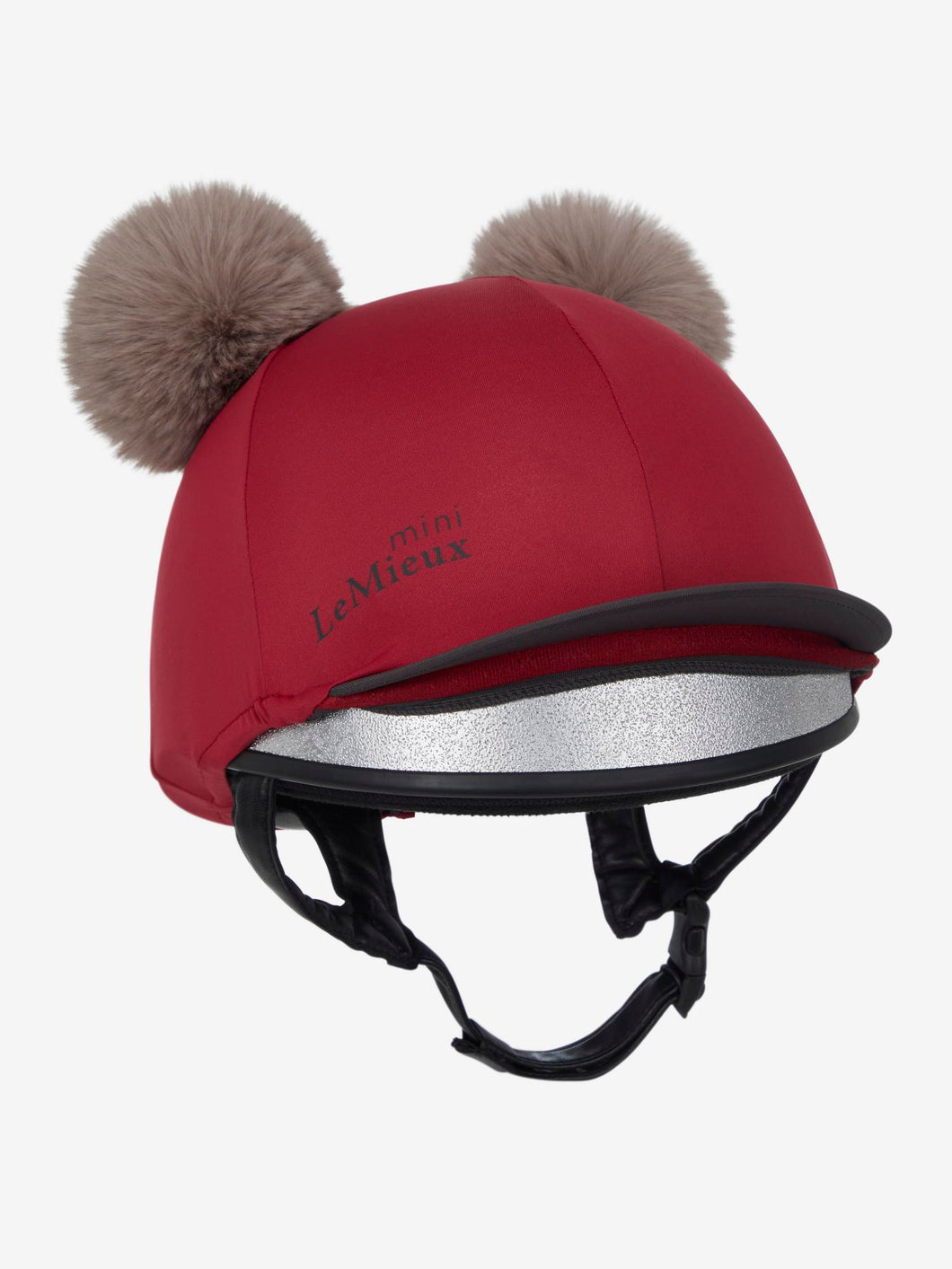 LeMieux Mini Double Pom Hat Silk Ember