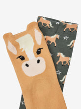 Load image into Gallery viewer, LeMieux Mini Character Socks 2 Pack Haflinger
