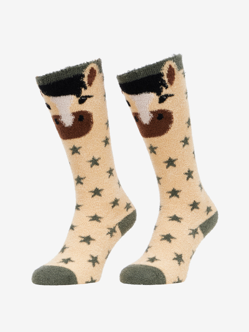 LeMieux Fluffy Character Socks Fjord Juniper