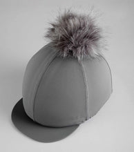 Load image into Gallery viewer, Premier Equine Jersey Hat Silk with Faux Fur Pom Pom
