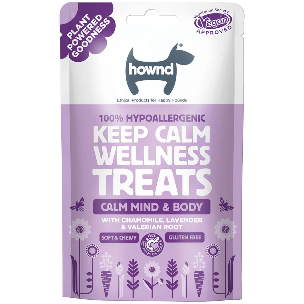 Hownd Keep Calm Plant Based Hypoallergenic Wellness Treats 100g