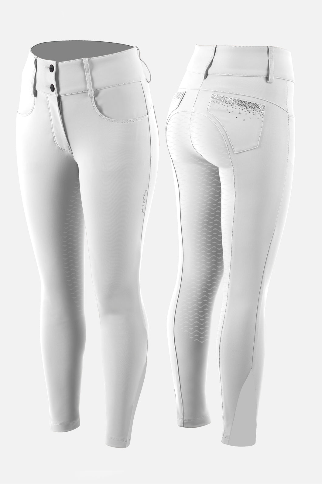 Animo Naviky Woman's Riding Full Breeches White