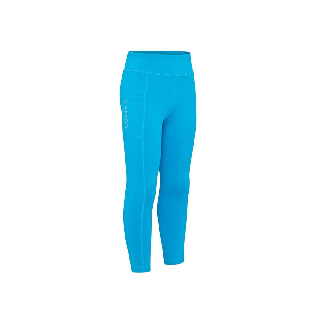 Cameo Core Collection Junior Riding Tights Azure Blue