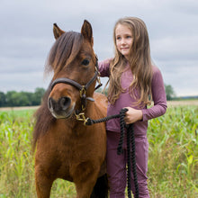 Load image into Gallery viewer, Cameo Core Collection Junior Riding Tights Damson
