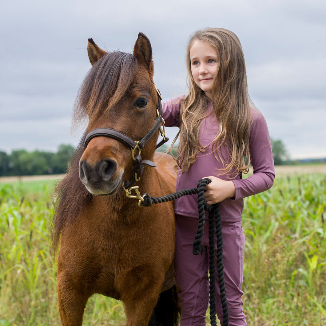 Cameo Core Collection Junior Riding Tights Damson