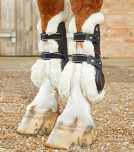 Load image into Gallery viewer, Premier Equine Techno Wool Tendon Boots Black
