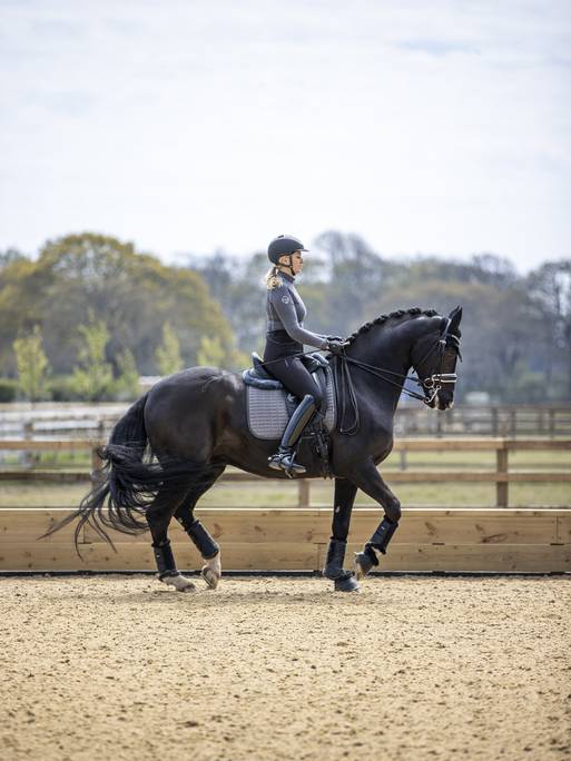 LeMieux Self-Cool Dressage Square Polar Grey