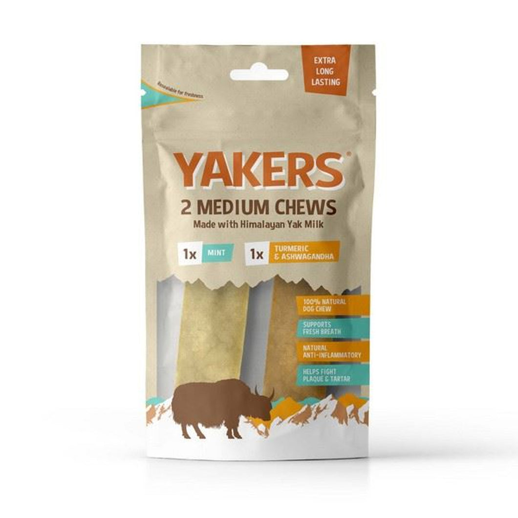 Yakers Dog Chew Medium 2 pack