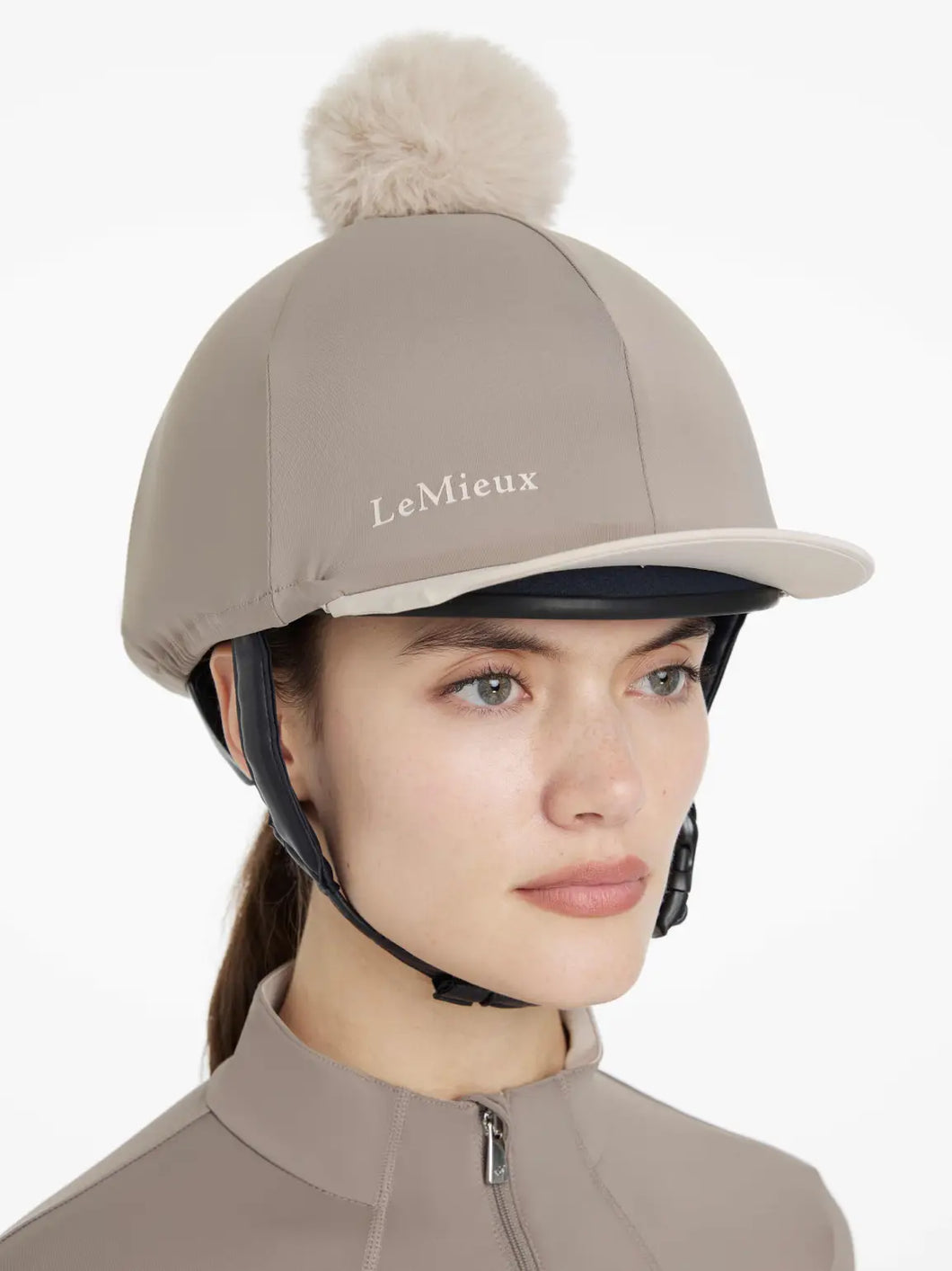 LeMieux Pom Hat Silk Pecan/Stone