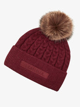 Load image into Gallery viewer, LeMieux Clara Cable Beanie Merlot
