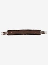 Load image into Gallery viewer, LeMieux Fleece Lined Anatomic Girth Brown/Brown
