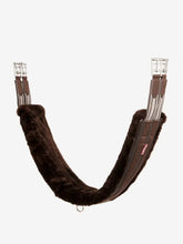 Load image into Gallery viewer, LeMieux Fleece Lined Anatomic Girth Brown/Brown
