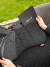 Load image into Gallery viewer, LeMieux ProSorb Plain 3 Pocket Quilted Half Pad Black
