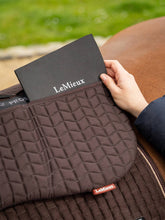 Load image into Gallery viewer, LeMieux ProSorb Plain 3 Pocket Quilted Half Pad Brown
