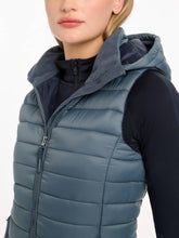 Load image into Gallery viewer, LeMieux Tilly Hooded Puffer Gilet Petrol
