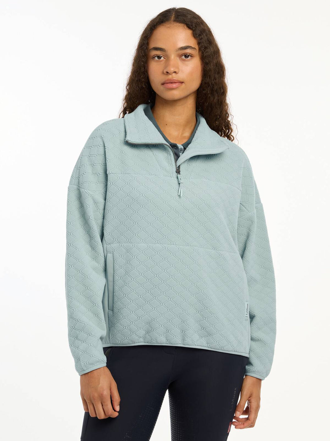 LeMieux Dana Quarter Zip Fleece Glacier