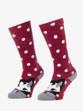 Load image into Gallery viewer, LeMieux Fluffy Character Socks Razzle
